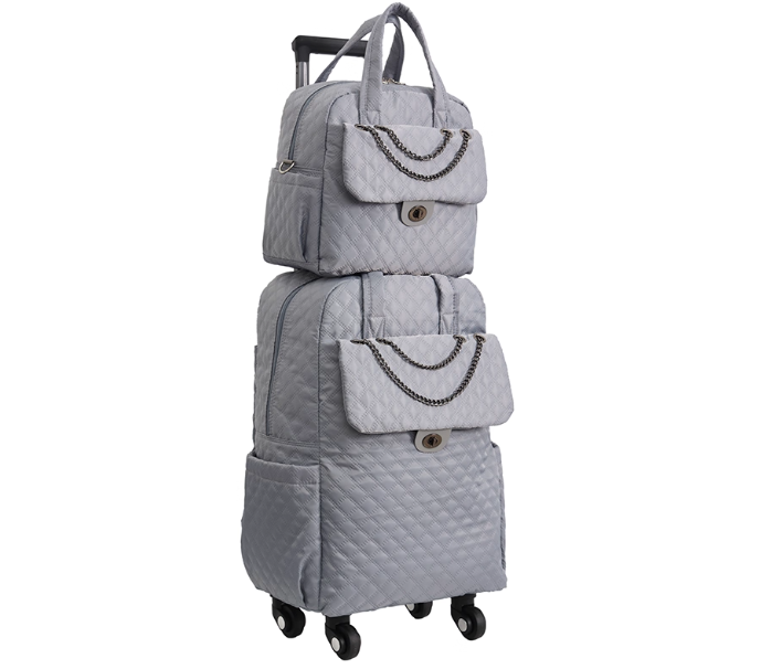 Foldable Rolling Luggage Bag - Women Carry on hand Luggage Rolling