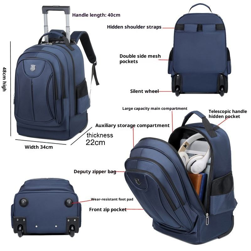 2026 Multi Functional Business - огляд і ціна Foldable Rolling Luggage Bag