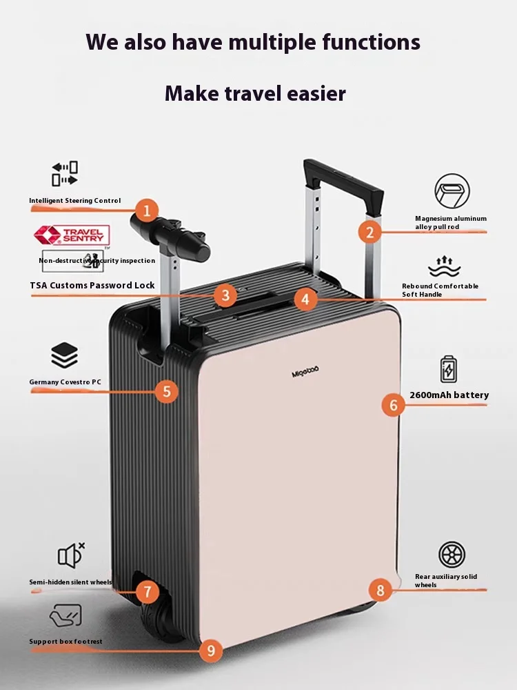 2026 New Electronic Luggage  2 - огляд і ціна Kids Ride On Suitcase Scooter