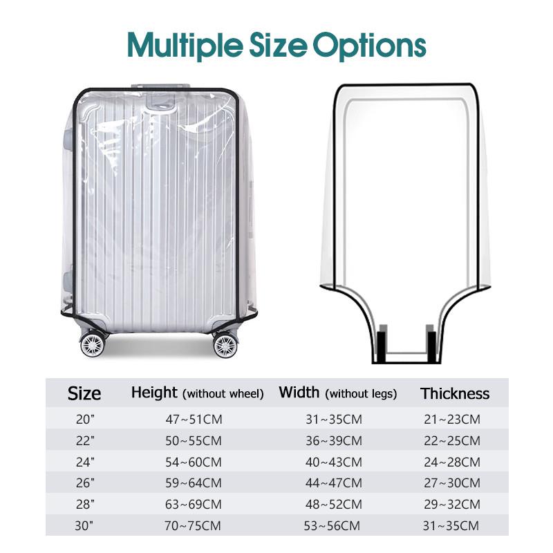 Waterproof Transparent Luggage - огляд і ціна Luggage Protective Cover Transparent