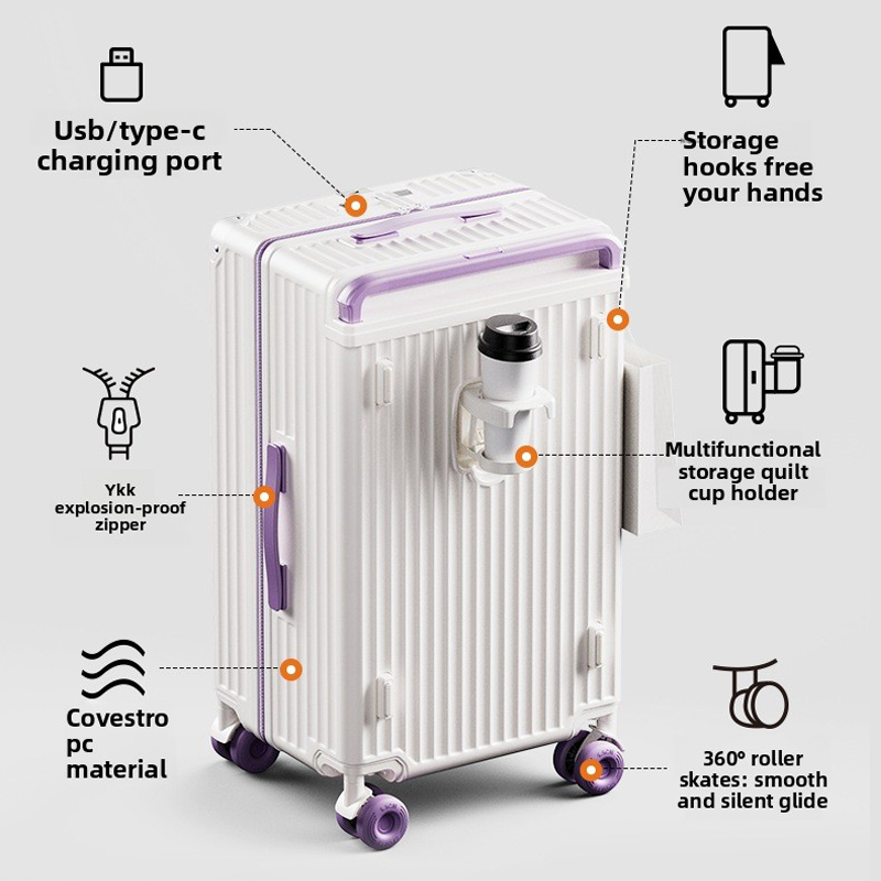 20/24/28/30 Inch Wide Pull Rod - огляд і ціна Spinner Wheel Rolling Suitcase 20 Inch